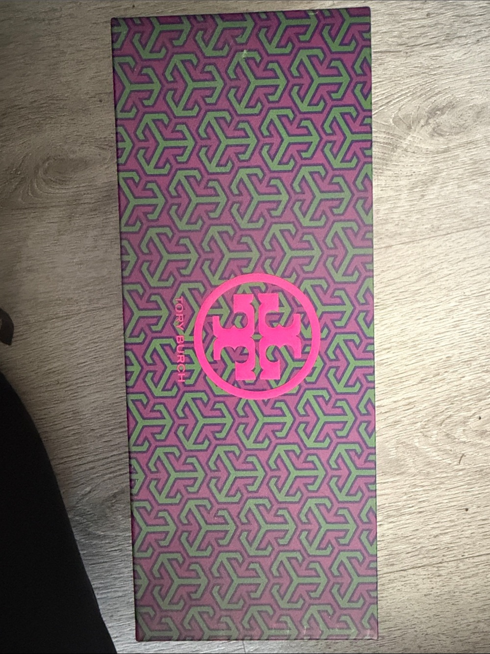 Tory Burch Geometric Pink and Green Decorative Art Panel
